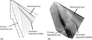 Relationship between secondary separation and surface pressure structure in swept shock-wave/boundary-layer interaction