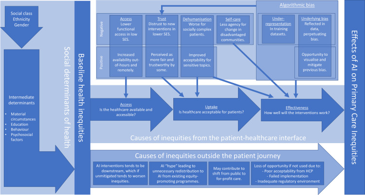 Artificial intelligence and health inequities in primary care: a systematic scoping review and framework.