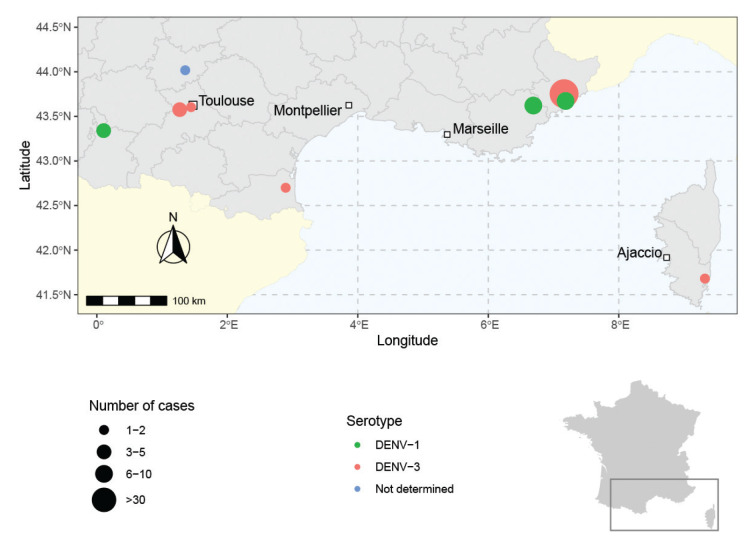 Autochthonous dengue in mainland France, 2022: geographical extension and incidence increase.