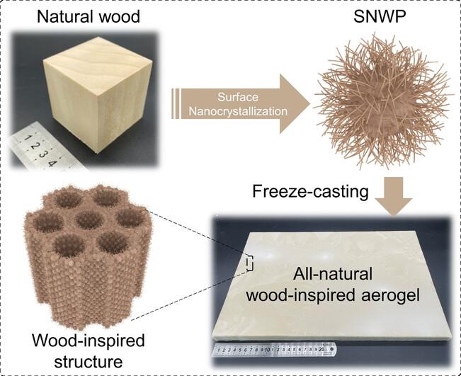 An All-Natural Wood-Inspired Aerogel