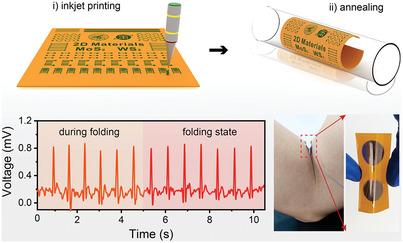 Large-Scale Ultra-Robust MoS2 Patterns Directly Synthesized on Polymer Substrate for Flexible Sensing Electronics