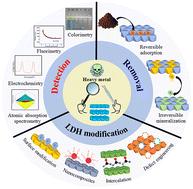 Recent advances in the detection and removal of heavy metal ions using functionalized layered double hydroxides: a review