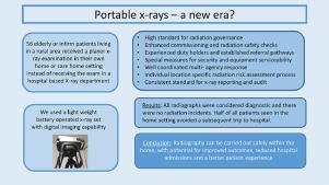 Portable X-rays–A new era?