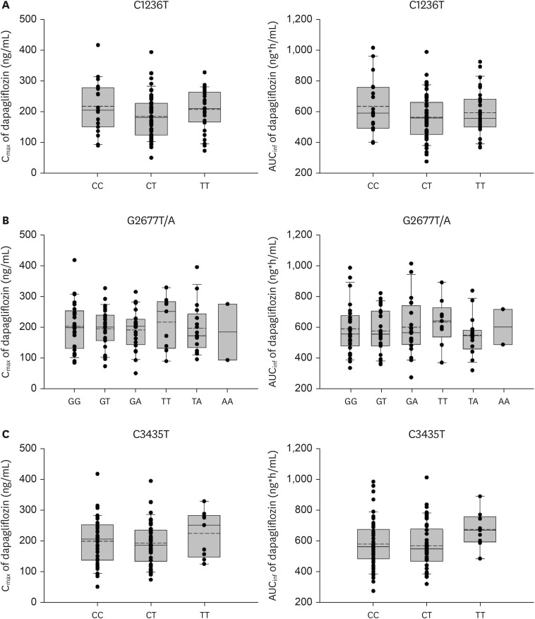 Common <i>ABCB1</i> SNP, C3435T could affect systemic exposure of dapagliflozin in healthy subject.