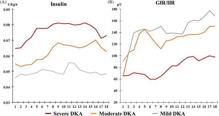 Insulin resistance relates to DKA severity and affects insulin requirement in children with type 1 diabetes at onset.