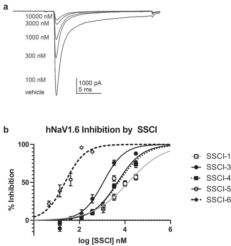 Association of respiratory failure with inhibition of NaV1.6 in the phrenic nerve.