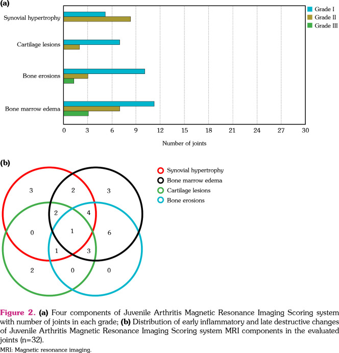 The reliability of Juvenile Arthritis Magnetic Resonance Imaging Scoring system in the evaluation of the shoulder joint in juvenile idiopathic arthritis.