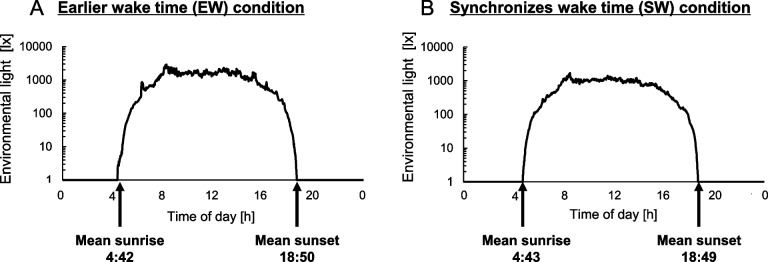 Circadian phase advances in children during camping life according to the natural light-dark cycle.