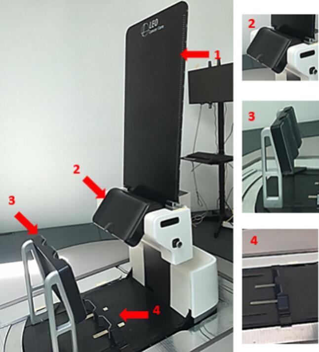 Upright patient positioning for pelvic radiotherapy treatments