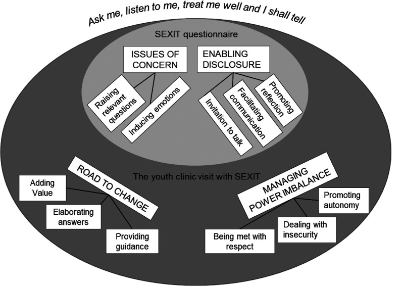 Ask me, listen to me, treat me well and I shall tell: a qualitative study of Swedish youths' experiences of systematic assessment of sexual health and risk-taking (SEXIT).