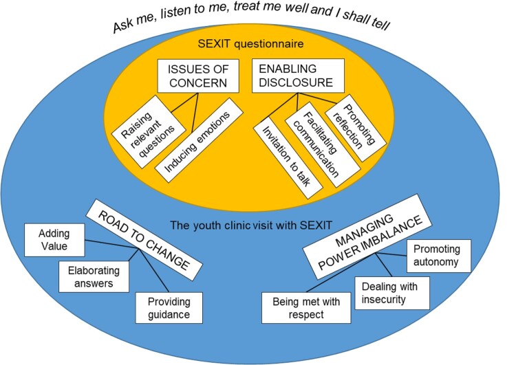 Ask me, listen to me, treat me well and I shall tell: a qualitative study of Swedish youths' experiences of systematic assessment of sexual health and risk-taking (SEXIT).