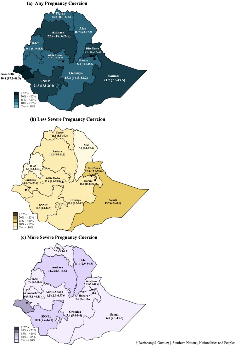 Pregnancy coercion, correlates, and associated modern contraceptive use within a nationally representative sample of Ethiopian women.