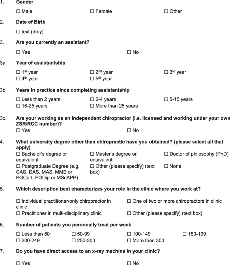 Self-reported attitudes, skills and use of evidence-based practice among Swiss chiropractors: a national survey.