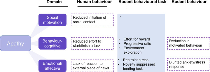 The importance of a multidimensional approach to the preclinical study of major depressive disorder and apathy.