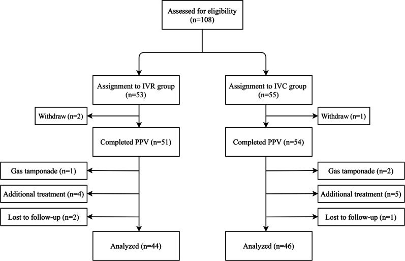 Comparison of efficacy and safety of intravitreal ranibizumab and conbercept before vitrectomy in Chinese proliferative diabetic retinopathy patients: a prospective randomized controlled trial.