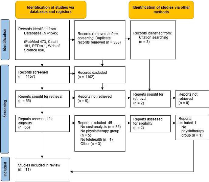 The Health Economic Impact of Musculoskeletal Physiotherapy Delivered by Telehealth: A Systematic Review.