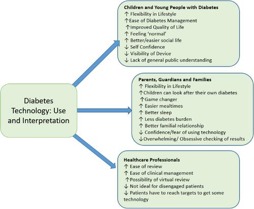 Influences on technology use and interpretation among young people living with type 1 diabetes