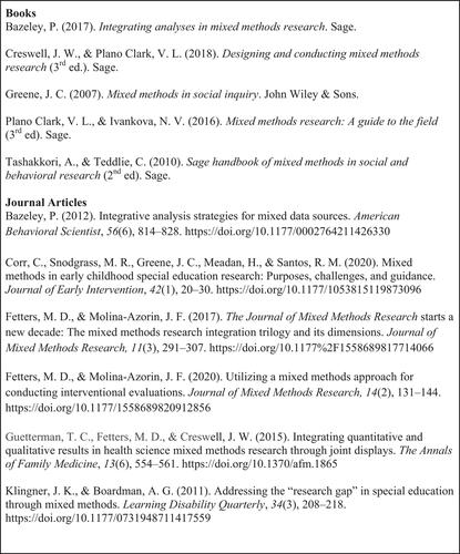 Mixed-Methods Approaches in Special Education Research