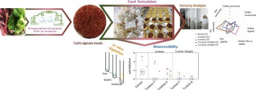 Bioaccessibility assay, antioxidant activity and consumer-oriented sensory analysis of Beta vulgaris by-product encapsulated in Ca(II)-alginate beads for different foods