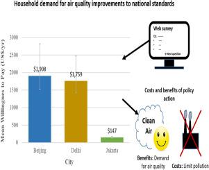 Air quality valuation using online surveys in three Asian megacities