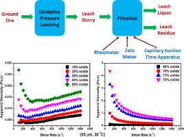 Influence of rheology in the filtration of leach slurry generated by alkaline pressure leaching of a limestone ore