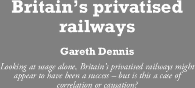 Britain's privatised railways