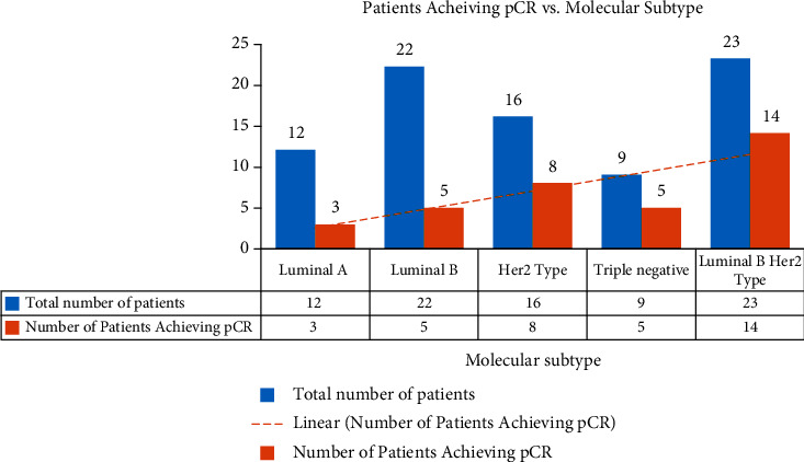 Clinical Significance of Breast Cancer Molecular Subtypes and Ki67 Expression as a Predictive Value for Pathological Complete Response following Neoadjuvant Chemotherapy: Experience from a Tertiary Care Center in Lebanon.