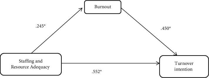 Impacts of Nursing Work Environment on Turnover Intentions: The Mediating Role of Burnout in Ghana.