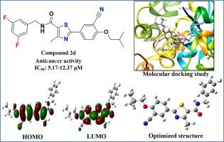 Synthesis and characterization of novel thiazole derivatives as potential anticancer agents: Molecular docking and DFT studies