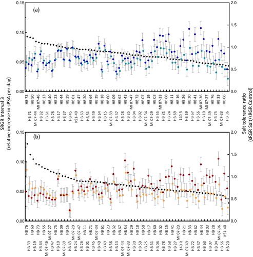 Investigating the effects of elevated temperature on salinity tolerance traits in grapevine rootstocks using high-throughput phenotyping