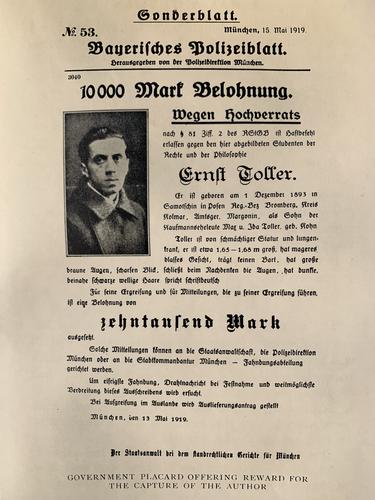 SEARCH MOVEMENTS: LITERATURE AND POLITICS BETWEEN THE WARS AND A CASE STUDY OF ERNST TOLLER'S I WAS A GERMAN (1934)