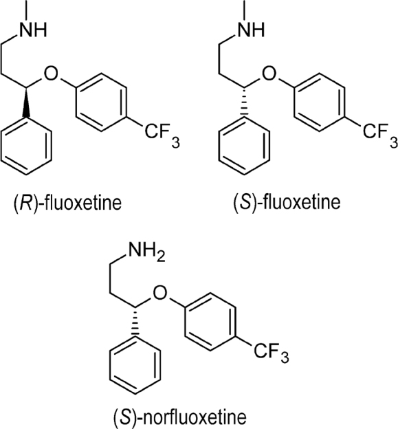 Chirality of antidepressive drugs: an overview of stereoselectivity.