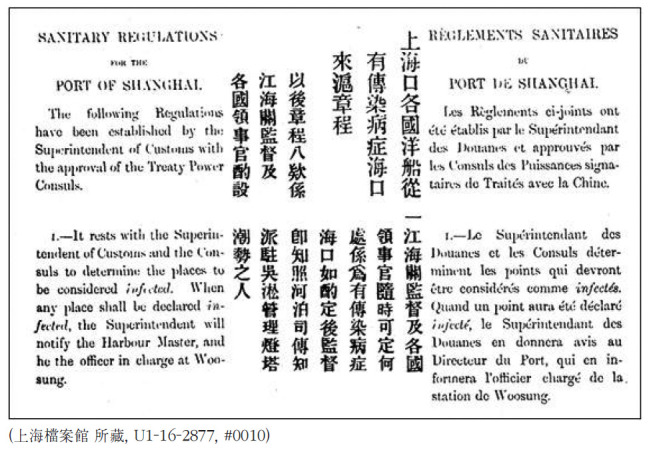 The Formation of Shanghai Customs Quarantine System based on Medical Inspection: Acceptance and Transformation between England-Shanghai-Joseon from 1872 to 1894.