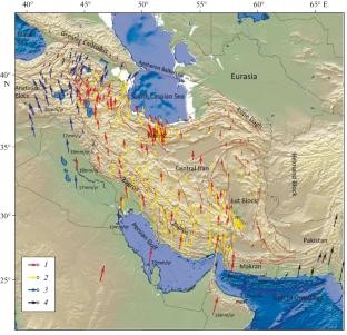 Deformations, Stresses, and Strong Earthquakes in the Earth’s Crust of Iran