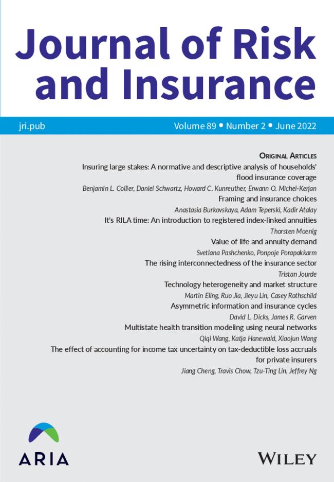 Issue Information: Journal of Risk and Insurance 2/2022