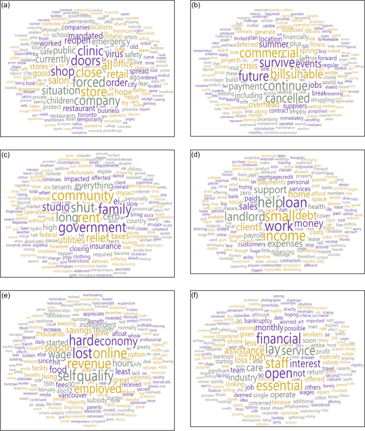 A Machine-Learning Analysis of the Impacts of the COVID-19 Pandemic on Small Business Owners and Implications for Canadian Government Policy Response.