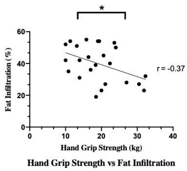 The relationship between radiological paraspinal lumbar measures and clinical measures of sarcopenia in older patients with chronic lower back pain.