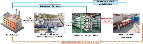 Recovery of water and reusable salt solution from reverse osmosis brine in textile industry: A case study