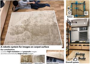 A robotic system for images on carpet surface