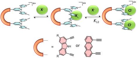 ‘Pincer-tweezer’ tetraimidazolium salts as hosts for halides