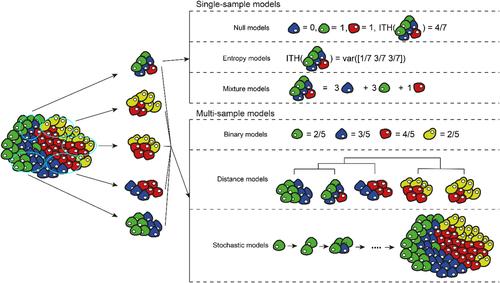 Quantitative models for the inference of intratumor heterogeneity