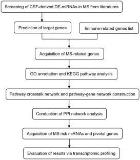 Integrated Analysis and Identification of CSF-Derived Risk miRNAs and Pivotal Genes in Multiple Sclerosis