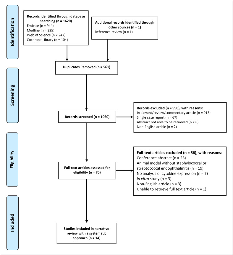 Cytokine Expression in Staphylococcal and Streptococcal Endophthalmitis.