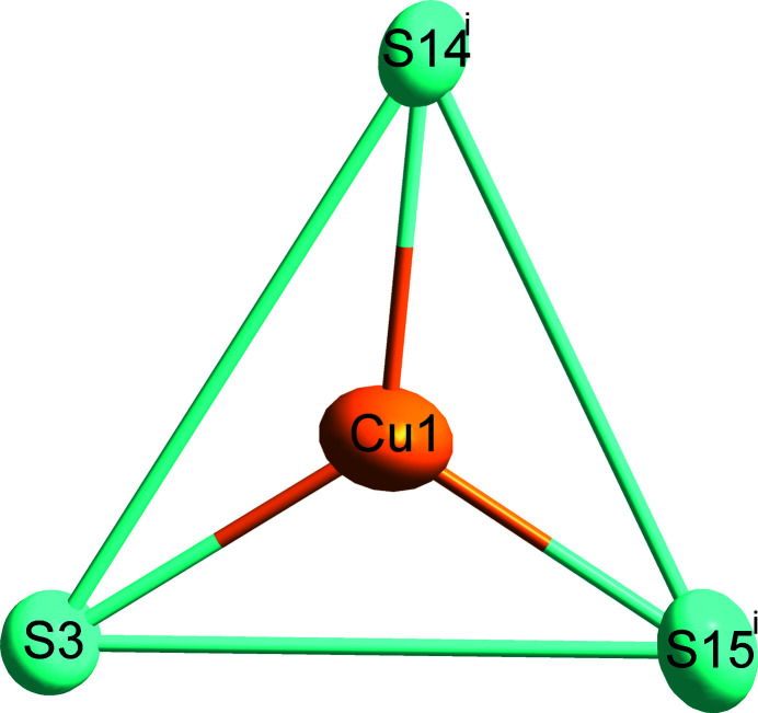 Natural djurleite with refined composition Cu<sub>61.39</sub>S<sub>32</sub> revealing disorder of some Cu sites.