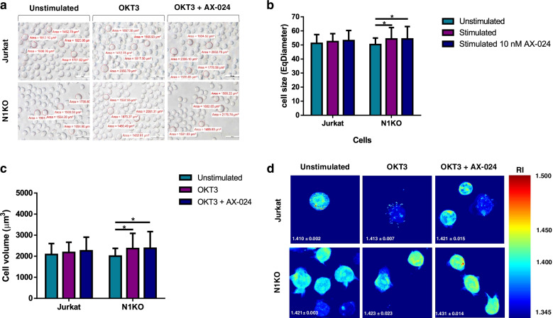 Lack of Nck1 protein and Nck-CD3 interaction caused the increment of lipid content in Jurkat T cells.