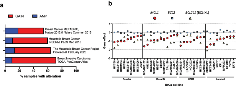 MCL-1 is a clinically targetable vulnerability in breast cancer.