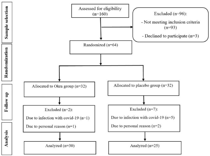 The effect of <i>Abelmoschus esculentus</i> L. (Okra) extract supplementation on dietary intake, appetite, anthropometric measures, and body composition in patients with diabetic nephropathy.