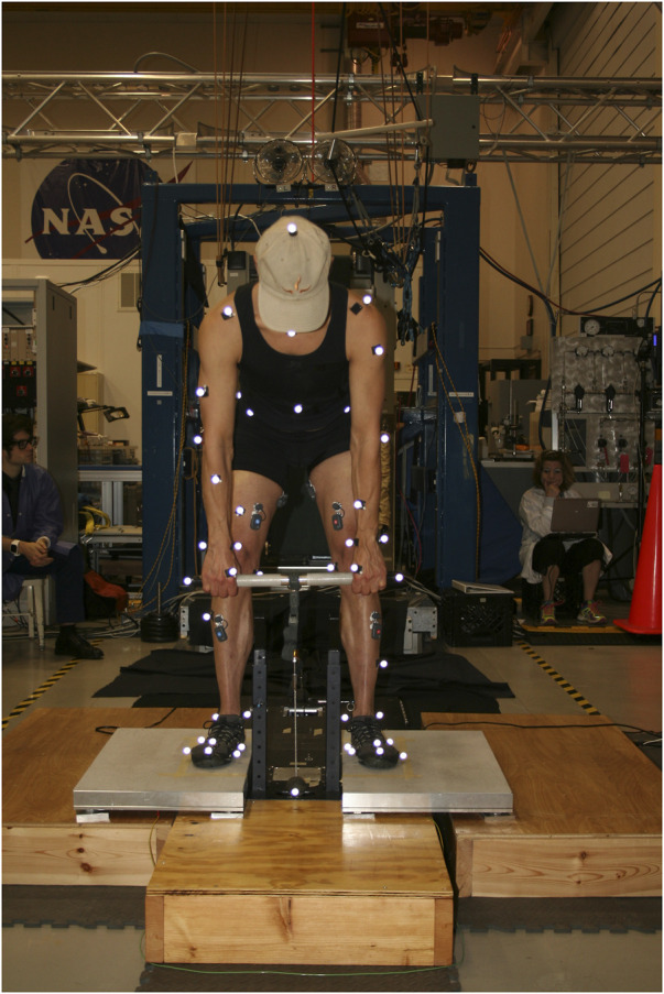 The impact of stance during heel raises on the hybrid ultimate lifting kit (HULK) device: A future microgravity exercise machine.