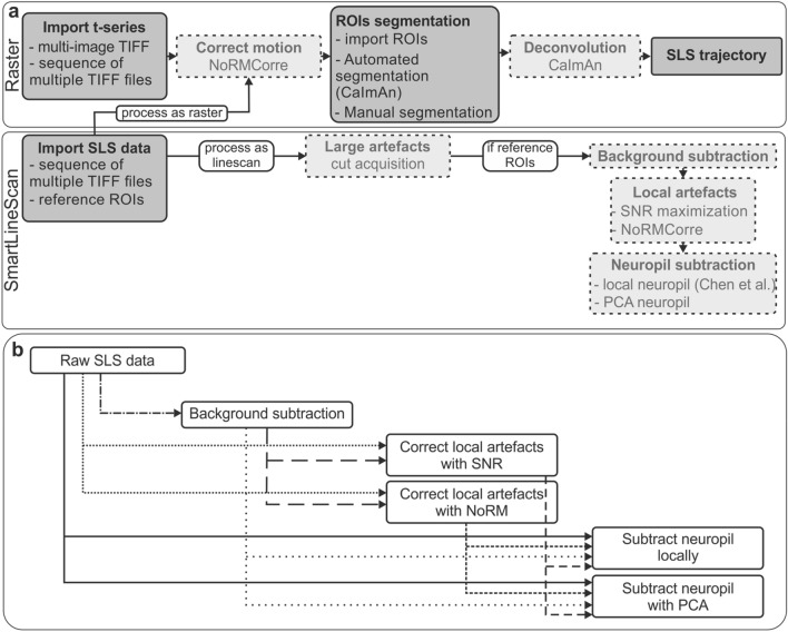 SmaRT2P: a software for generating and processing smart line recording trajectories for population two-photon calcium imaging.