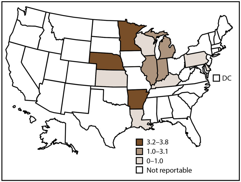 Surveillance for Coccidioidomycosis, Histoplasmosis, and Blastomycosis - United States, 2019.